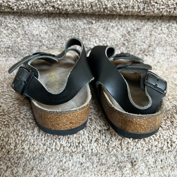 Birkenstock Milano Men’s Dark Grey 2-Strap Backstrap Leather Sandals main image 7
